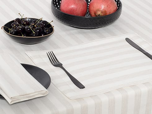 The Abigail table linen collection
