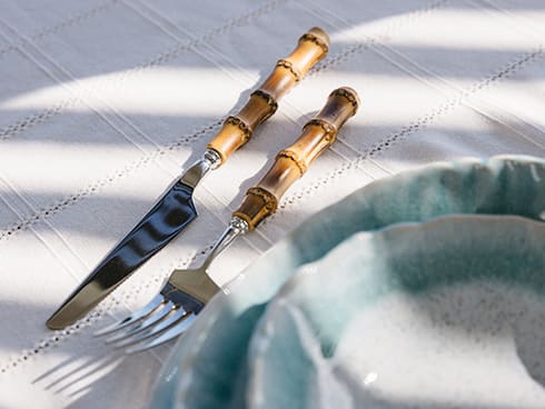 Naturally charming bamboo cutlery
