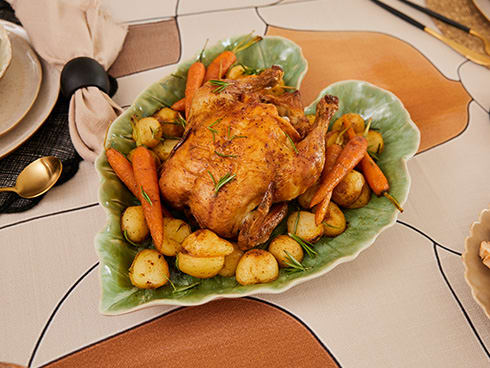 Humble & Mash Green Leaf Platter, 39cm