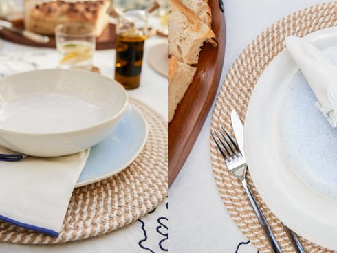 Set the table with a touch of texture