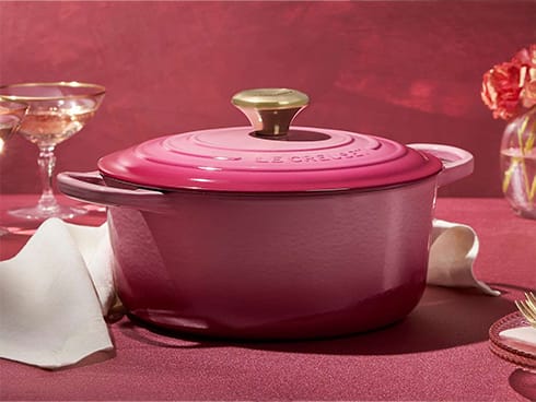 Le Creuset Berry Signature 3.3 Litre Round Cast Iron Casserole