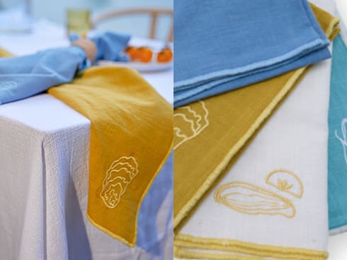 Napkins with a coastal twist ✔️