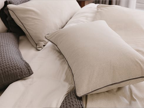 Patterned and textured duvet covers