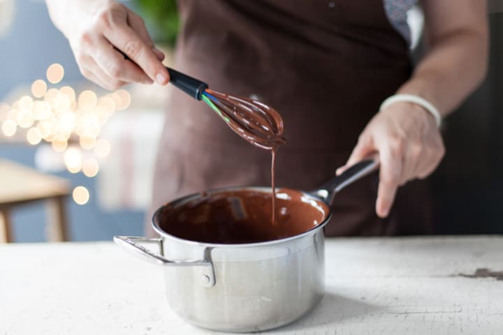 Melted chocolate