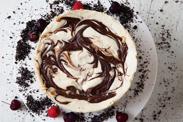 Oreo and Nutella cheesecake