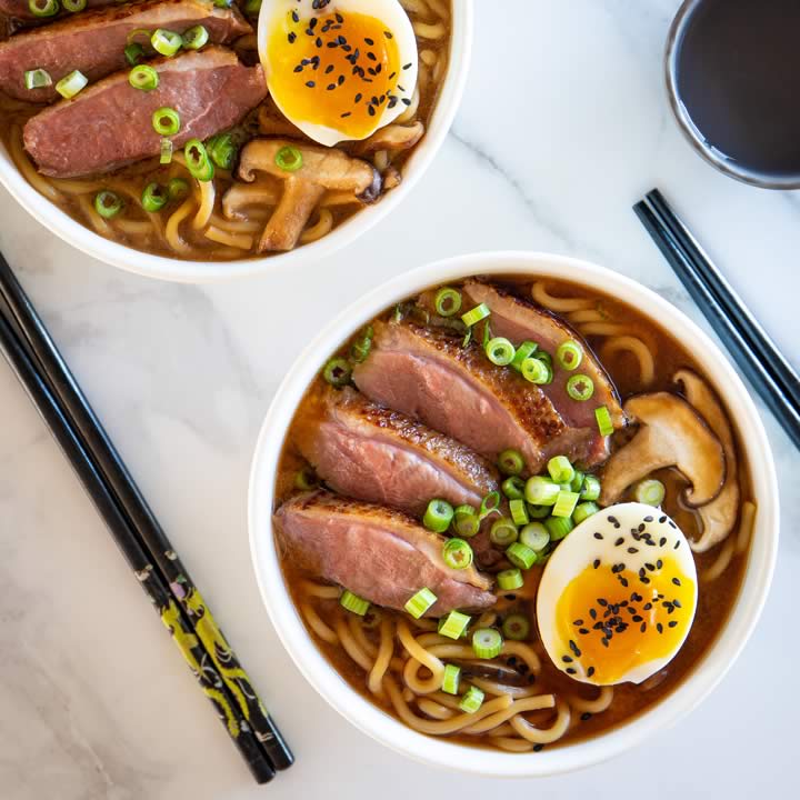 Image of a Sous Vide Duck Ramen made in the Instant Pot Duo Plus