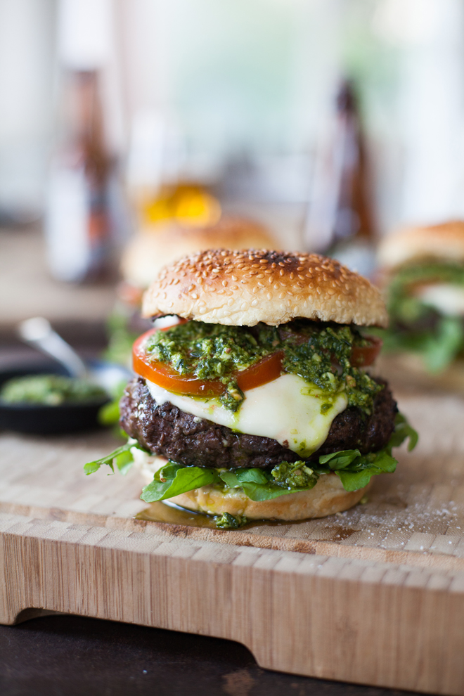 Roasted bone marrow Caprese burgers Yuppiechef Magazine