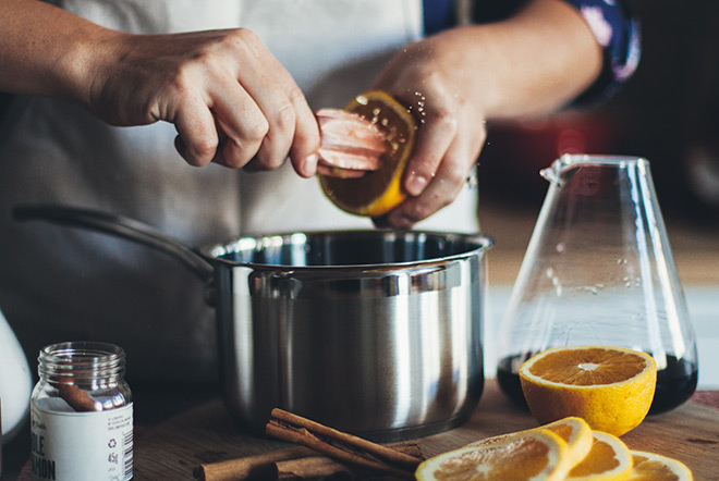 Star-anise-cinnamon-and-orange-mulled-wine-zest-step-shot