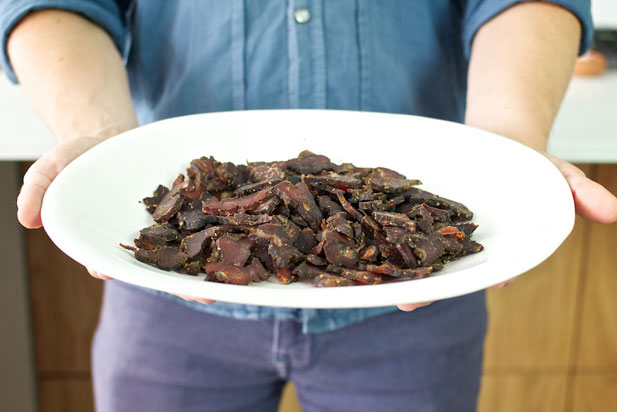 making biltong in the Mellaware biltong maker