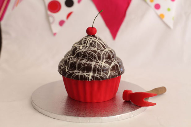 Giant cupcake