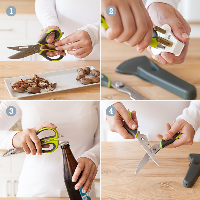 4 features of the Yuppiechef multipurpose scissors