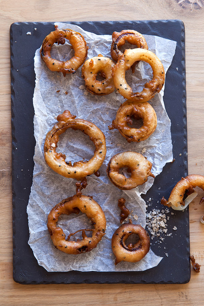 Crispy, burger-worthy onion rings