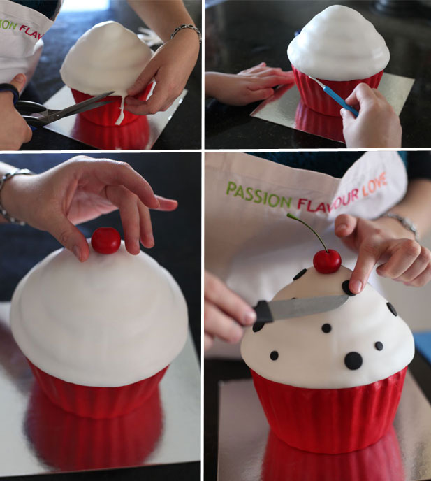 How to make a Giant Cupcake - Mama's Critics