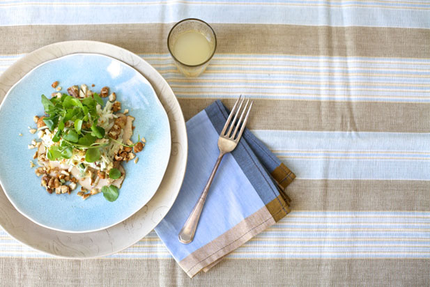 Waldorf salad made easily with a mandoline