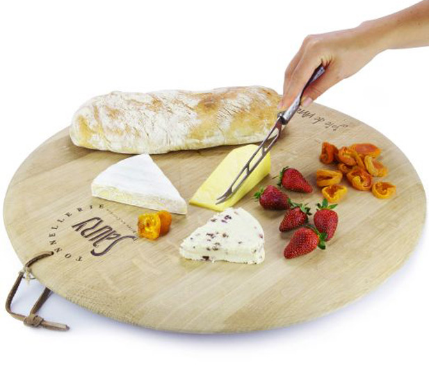 Cheese knives with holes