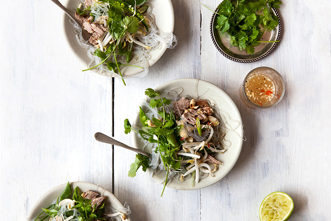 Vietnamese Pork Cashew Nut And Glass Noodle Salad