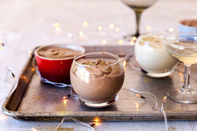 The most decadent and boozy chocolate mousse