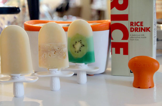 Make Ice Lollies With Zoku Rice Milk Recipes Yuppiechef Magazine