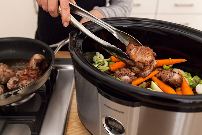 How do you cook oxtails in a Crock-Pot?