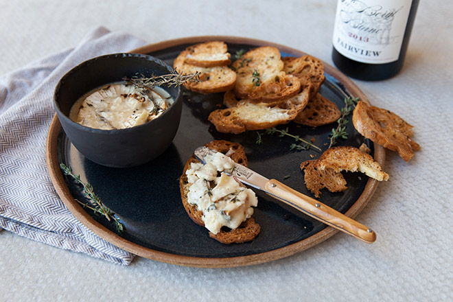 A baked camembert dip to tuck into