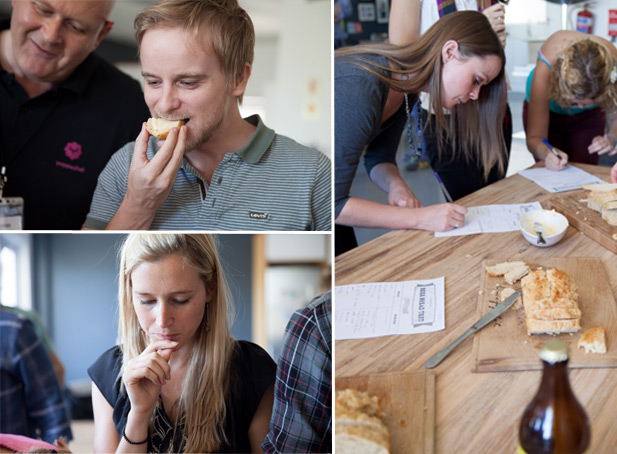 Beer bread taste test