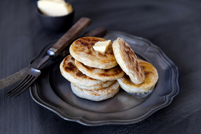 crumpets and english muffins