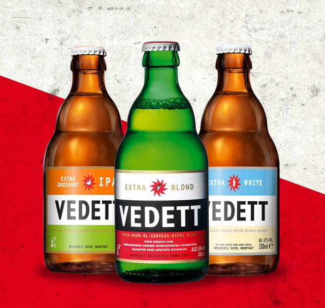A polar bear, a walrus and a penguin walk into a bar: Meeting Vedett