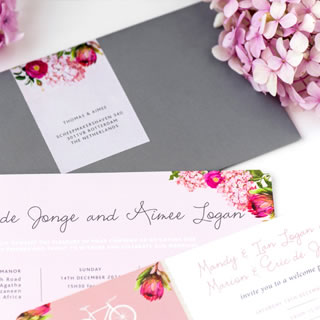 Floral Bliss Wedding Stationery by White Kite Studio