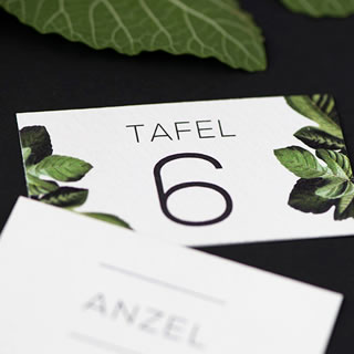 Table Numbers Design by White Kite Studio