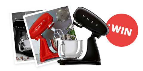 Win a Smeg Full Colour Retro 4.8L Stand Mixer