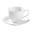 Noritake Arctic White Dinner Set, 20-Piece mug and saucer 