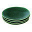 Mervyn Gers Glazed Stoneware Side Plates, Set of 4 Fig Green