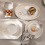 Mervyn Gers Glazed Stoneware Dinner Plates, Set of 4 - Alabaster Product Lifestyle 