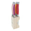 Laguiole by Andre Verdier Steak Knife Set with Stand, 6-Piece - Crepuscule