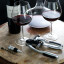 Crane Crystal Bistro Burgundy Glasses, Set of 6 - 650ml with wine on the table