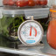 KitchenCraft Stainless Steel Fridge/Freezer Thermometer in use