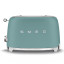 Smeg Retro 2-Slice Toaster, 950W - Matte Emerald Green angle