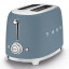 Smeg Retro 2-Slice Toaster, 950W - Storm Blue Matt