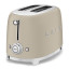 Smeg Retro 2-Slice Toaster, 950W - Moonlight Matt