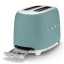 Smeg Retro 2-Slice Toaster, 950W - Matte Emerald Green angle