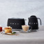 Smeg Retro 2 Slice Toaster - Matt Black lifestyle
