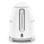 Smeg Retro Kettle, 1.7L - Matt White back view 