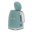 Smeg Retro Cordless Kettle, 1.7L - Matte Emerald Green angle