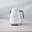 Smeg Retro Kettle, 1.7L - Matt White lifestyle front view