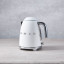 Smeg Retro Kettle, 1.7L - Matt White lifestyle angle