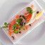 Jimmy Public Salt Slab with salmon and other ingredients