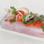Jimmy Public Salt Slab with salmon and other ingredients