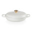 Le Creuset Signature 3.5 Litre Shallow Casserole, 30cm - White