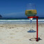 Hands Free ZA Wine Glass Holders, Set of 4 on sand