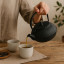 Regent Cast Iron Chinese Teapot, 850ml - Black